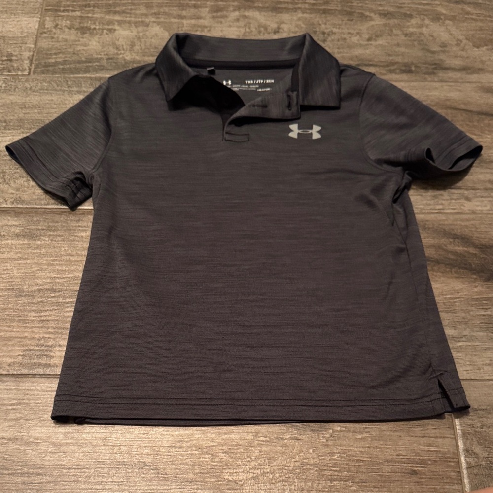 Under Armour Kids Dark Gray Polo Shirt